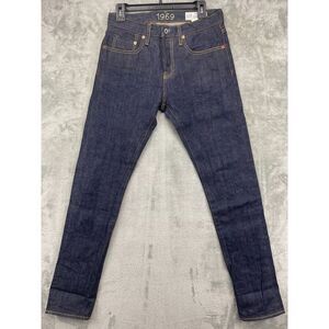 Gap Men's Denim‎ 1969 Jeans Selvedge Slim 29x32 Blue Hipster Low Rise